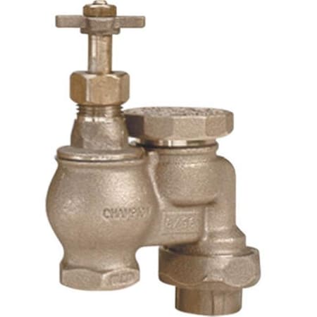 Champion Irrigation Champion Irrigation 466-100Y 1 in. Brass Manual Control Anti-Siphon Valve 329174